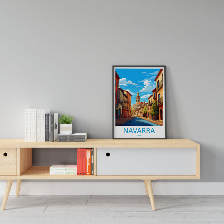 Navarra Travel Print Wall Art Navarra Wall Hanging Home Décor Navarra Gift Art Lovers Spain Art Lover Gift Navarra Print Spain Art