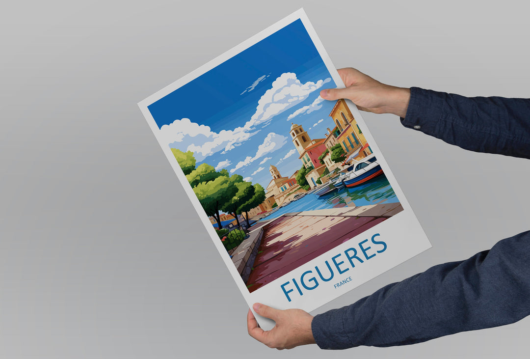 Figueres Travel Print Wall Art Figueres Wall Hanging Home Décor Figueres Gift Art Lovers Spain Art Lover Gift Figueres Print Spain