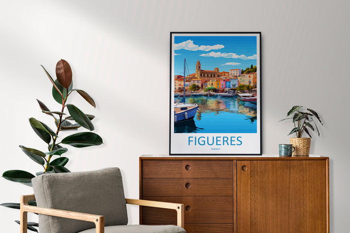 Figueres Travel Print Wall Art Figueres Wall Hanging Home Décor Figueres Gift Art Lovers Spain Art Lover Gift Figueres Print Spain