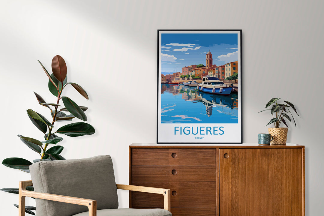 Figueres Travel Print Wall Art Figueres Wall Hanging Home Décor Figueres Gift Art Lovers Spain Art Lover Gift Figueres Print Spain