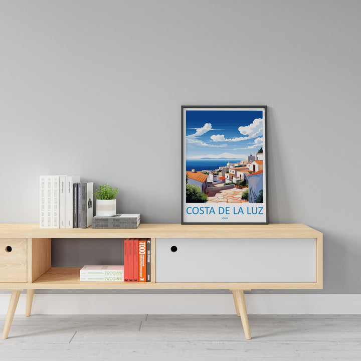 Costa de la Luz Travel Print Wall Art Costa de la Luz Wall Hanging Home Décor Costa de la Luz Gift Art Lovers Spain Art Gift Costa de la Luz