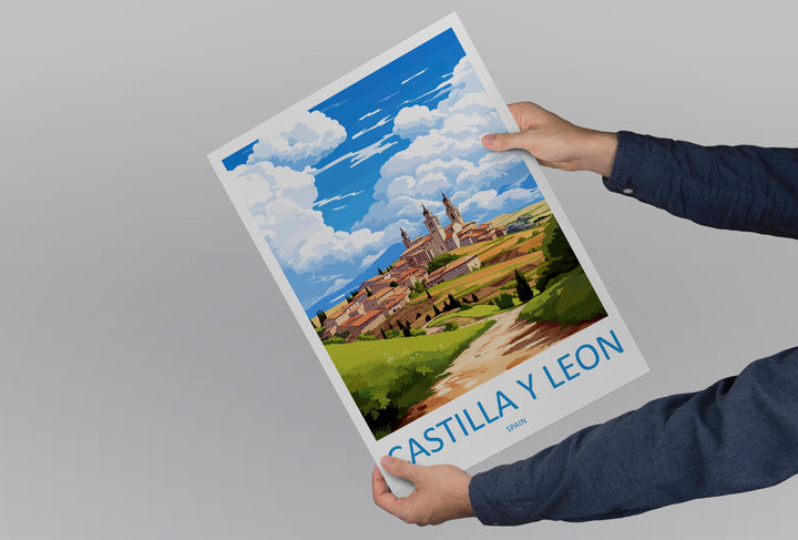 Castilla Y Leon Travel Print Wall Art Castilla Y Leon Wall Hanging Home Décor Castilla Y Leon Gift Art Lovers Spain Art Gift Castilla Y Leon