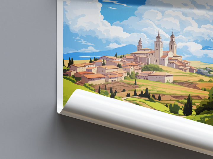 Castilla Y Leon Travel Print Wall Art Castilla Y Leon Wall Hanging Home Décor Castilla Y Leon Gift Art Lovers Spain Art Gift Castilla Y Leon