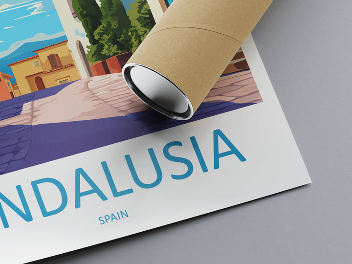 Andalusia Travel Print Wall Art Andalusia Wall Hanging Home Décor Andalusia Gift Art Lovers Spain Art Gift Andalusia Travel Poster art