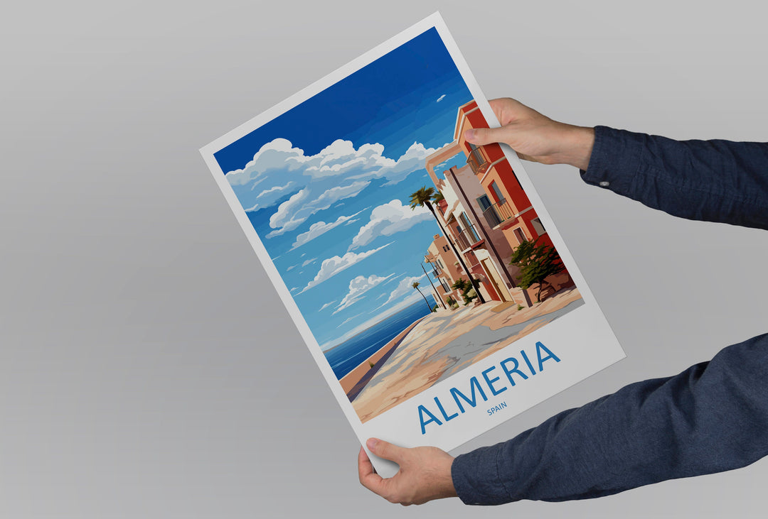 Almería Travel Print Wall Art Almería Wall Hanging Home Décor Almería Gift Art Lovers Spain Art Gift Almería Travel Poster art