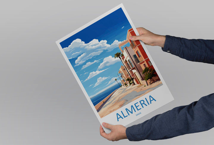 Almería Travel Print Wall Art Almería Wall Hanging Home Décor Almería Gift Art Lovers Spain Art Gift Almería Travel Poster art