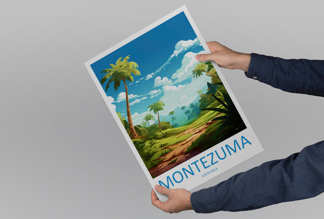 Montezuma Travel Print Wall Art Montezuma Wall Hanging Home Décor Montezuma Gift Art Lovers Wall Art Costa Rica Art Wall Art Gift