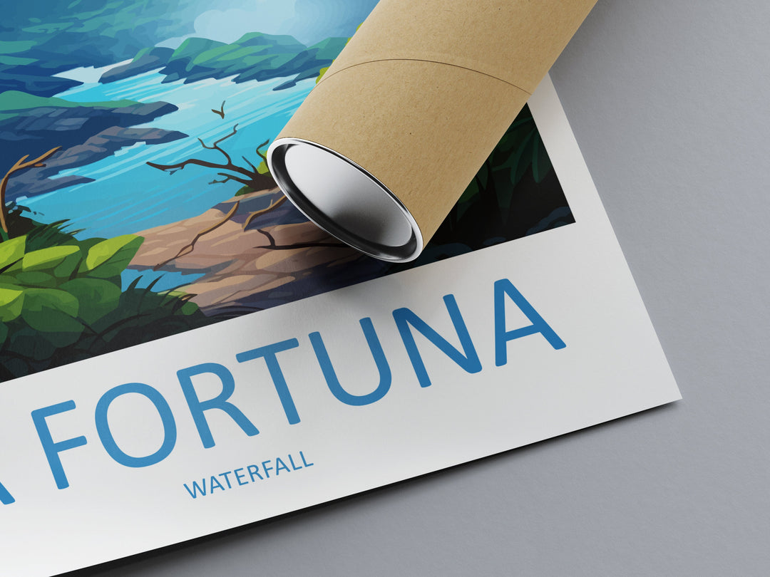 La Fortuna Waterfall Travel Print Wall Art La Fortuna Waterfall Wall Hanging Home Décor La Fortuna Waterfall Gift Art Lovers