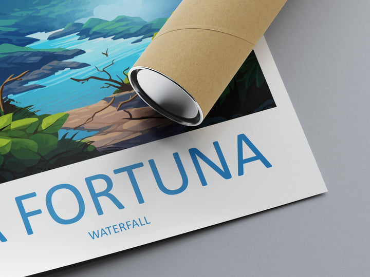 La Fortuna Waterfall Travel Print Wall Art La Fortuna Waterfall Wall Hanging Home Décor La Fortuna Waterfall Gift Art Lovers