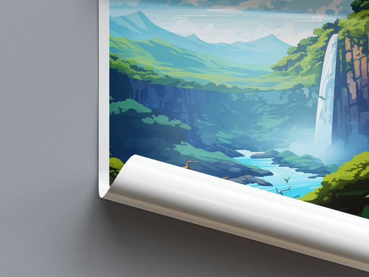 La Fortuna Waterfall Travel Print Wall Art La Fortuna Waterfall Wall Hanging Home Décor La Fortuna Waterfall Gift Art Lovers