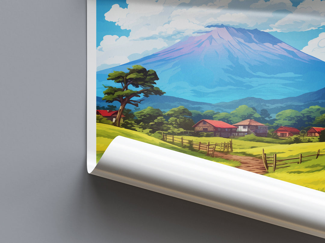 Turrialba Travel Print Wall Art Turrialba Wall Hanging Home Décor Turrialba Gift Art Lovers Costa Rica Wall Art