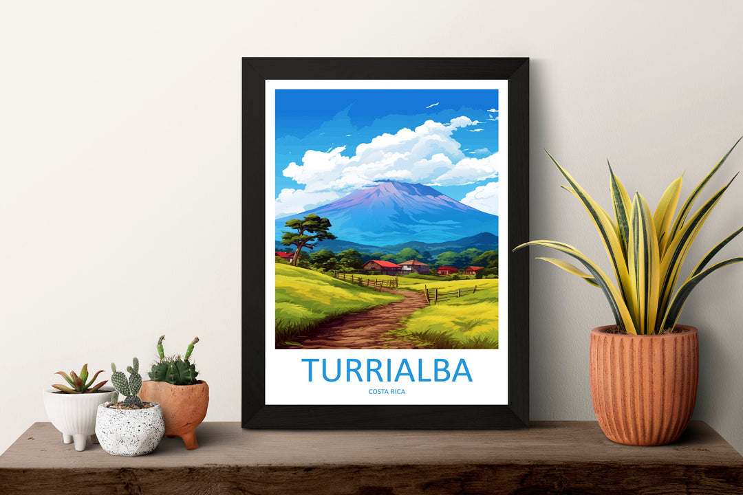 Turrialba Travel Print Wall Art Turrialba Wall Hanging Home Décor Turrialba Gift Art Lovers Costa Rica Wall Art