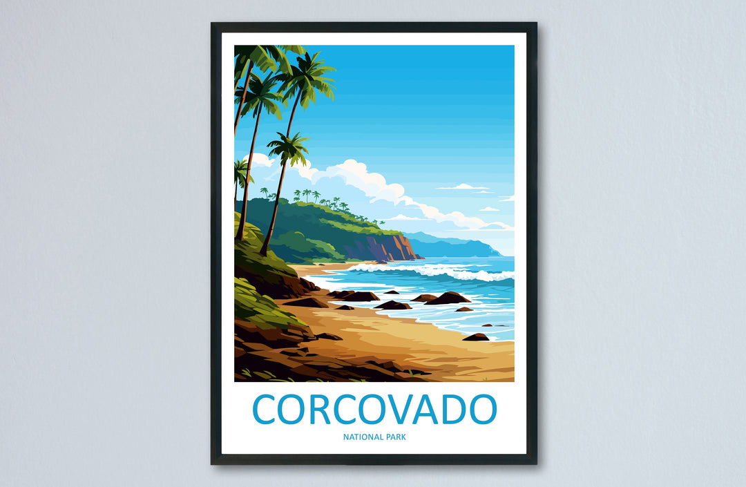 Corcovado National Park Travel Print Wall Art Corcovado Park Wall Hanging Home Décor Corcovado National Park Gift Art Costa Rica