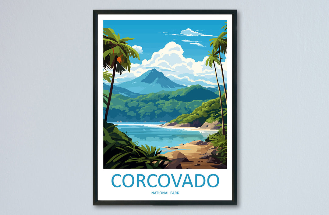 Corcovado National Park Travel Print Wall Art Corcovado Park Wall Hanging Home Décor Corcovado National Park Gift Art Costa Rica