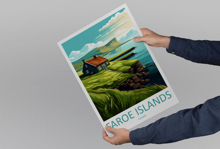 Faroe Island Travel Print Faroe Island Home Décor Denmark Art Print Faroe Island Wall Print For Denmark Gift For The Faroe Islands Wall Art