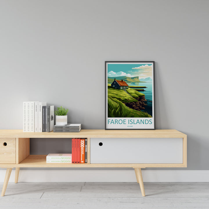 Faroe Island Travel Print Faroe Island Home Décor Denmark Art Print Faroe Island Wall Print For Denmark Gift For The Faroe Islands Wall Art