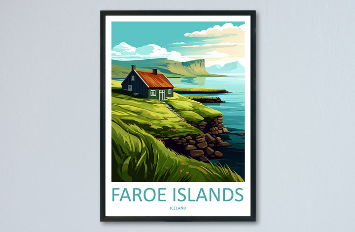 Faroe Island Travel Print Faroe Island Home Décor Denmark Art Print Faroe Island Wall Print For Denmark Gift For The Faroe Islands Wall Art