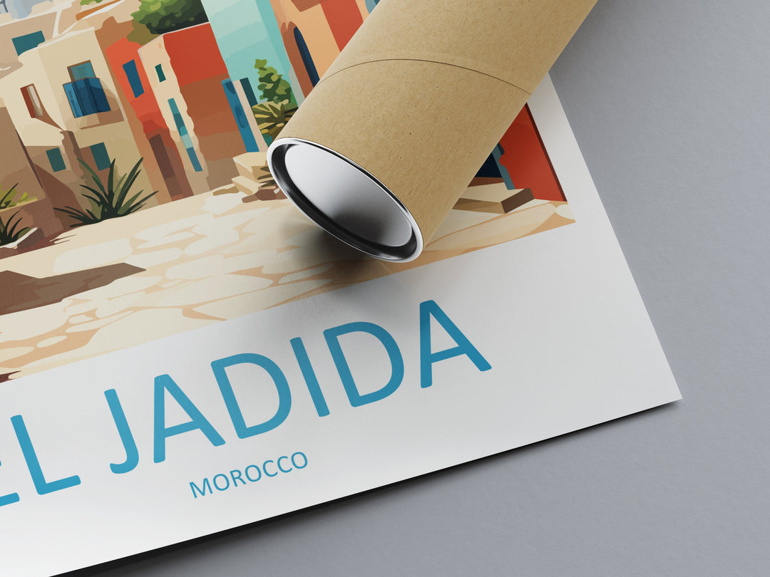 El Jadida Travel Print Wall Art El Jadida Wall Hanging Home Décor El Jadida Gift Art Lovers Morocco Art Lover Gift Wall Art Morocco Art