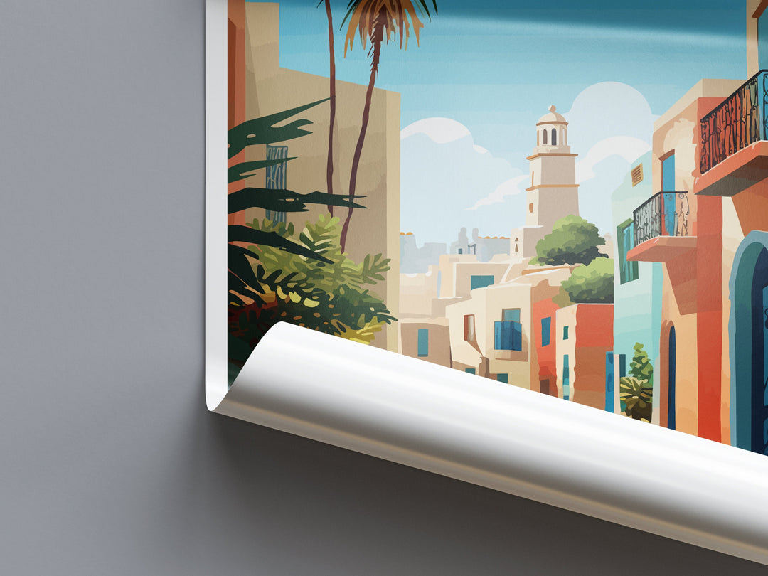 El Jadida Travel Print Wall Art El Jadida Wall Hanging Home Décor El Jadida Gift Art Lovers Morocco Art Lover Gift Wall Art Morocco Art