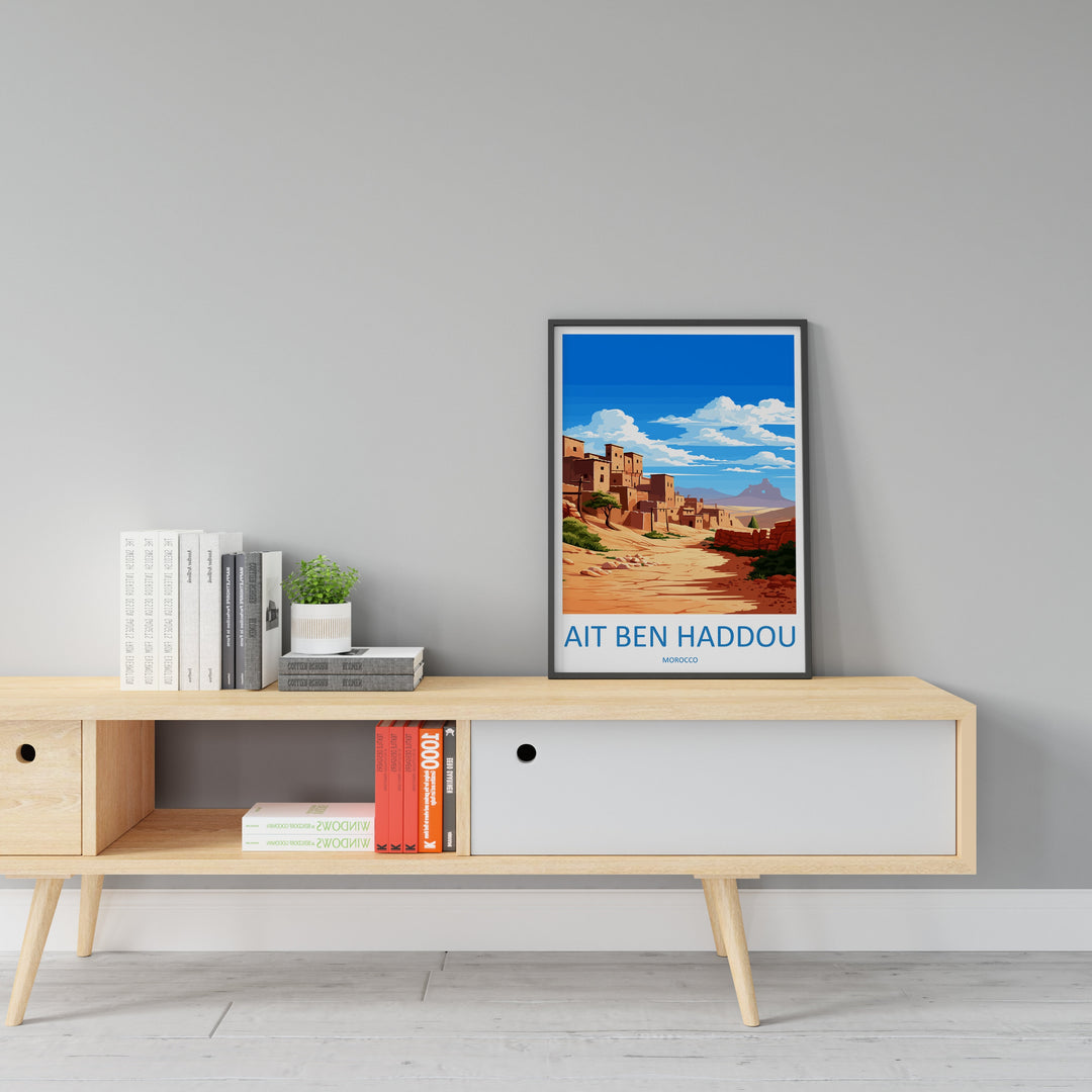 Aït Benhaddou Travel Print Wall Art Aït Benhaddou Wall Hanging Home Décor Aït Benhaddou Gift Art Lovers Morocco Art Lover Gift