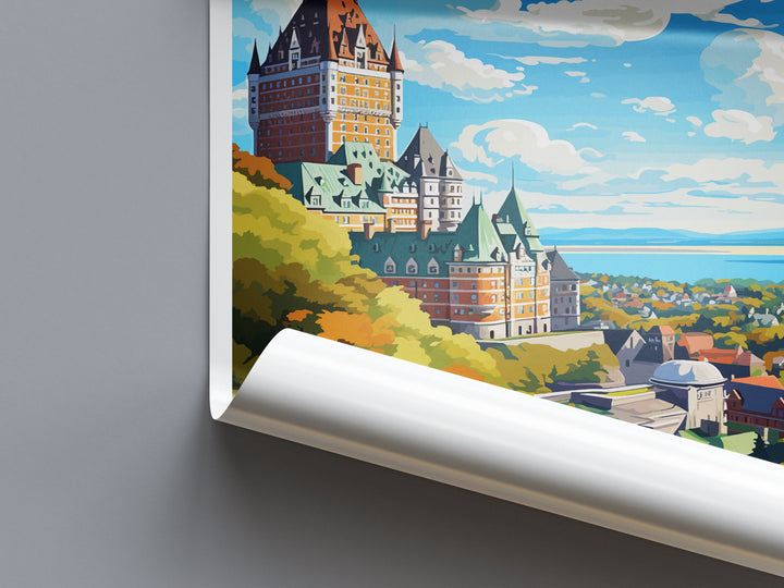 Quebec City Travel Print Wall Art Quebec City Wall Hanging Home Décor Quebec City Gift Art Lovers Canada Art Lover Gift Quebec City Gift
