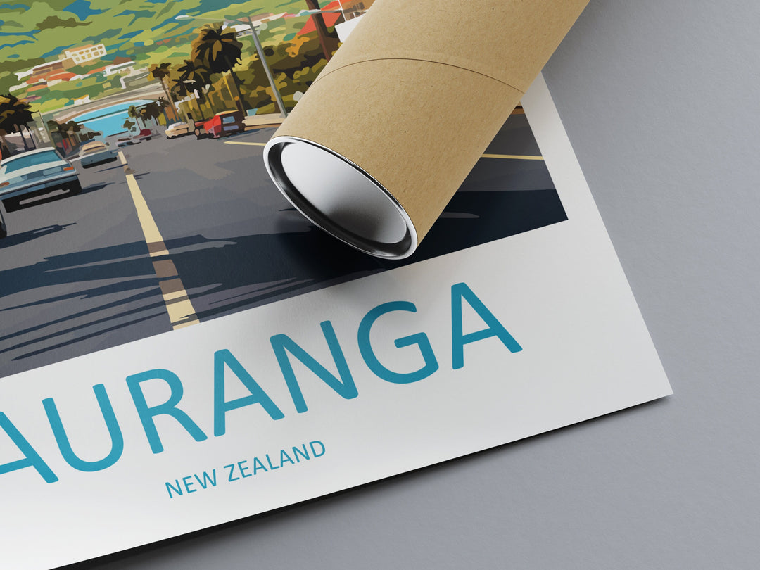 Tauranga Travel Print Wall Art Tauranga Wall Hanging Home Décor Tauranga Gift Art Lovers New Zealand Art Lover Gift Print New Zealand Art