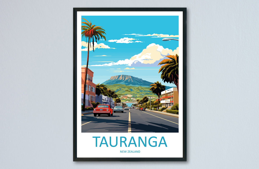 Tauranga Travel Print Wall Art Tauranga Wall Hanging Home Décor Tauranga Gift Art Lovers New Zealand Art Lover Gift Print New Zealand Art