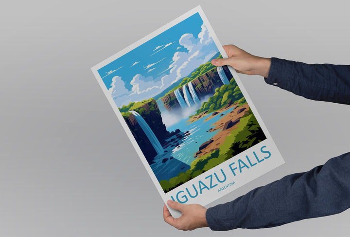 Iguazu Falls Travel Print Wall Art Iguazu Falls Wall Hanging Home Decor Iguazu Falls Gift Art Lovers Wall Art Print Art Iguazu Falls Art