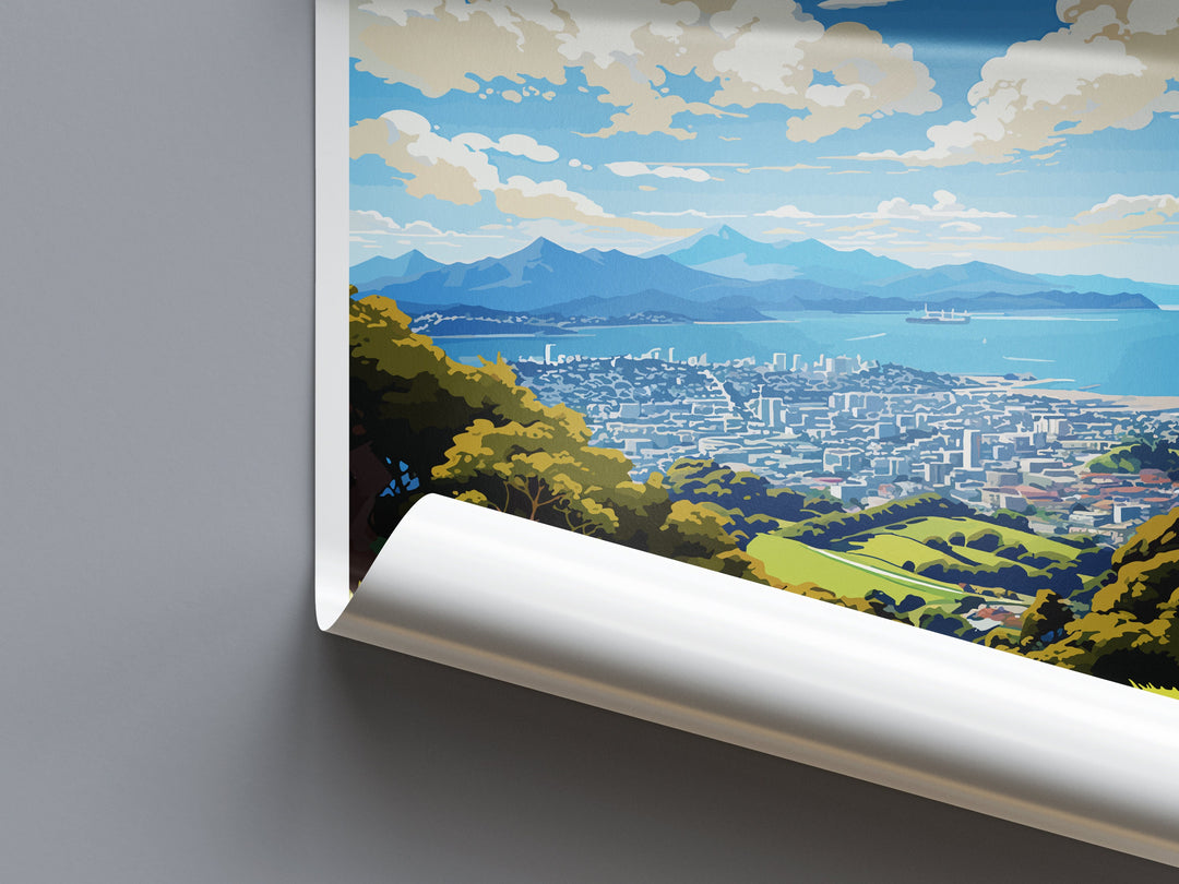 Mount Victoria Travel Print Wall Art Mount Victoria Wall Hanging Home Décor Mount Victoria Gift Art Lovers New Zealand Art Lover Gift