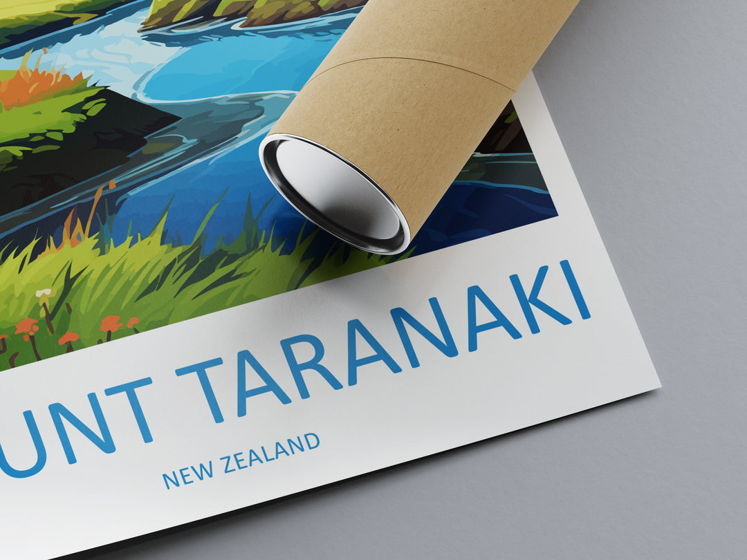 Mount Taranaki Travel Print Wall Art Mount Taranaki Wall Hanging Home Décor Mount Taranaki Gift Art Lovers New Zealand Art Lover Gift
