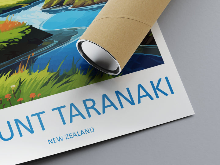 Mount Taranaki Travel Print Wall Art Mount Taranaki Wall Hanging Home Décor Mount Taranaki Gift Art Lovers New Zealand Art Lover Gift
