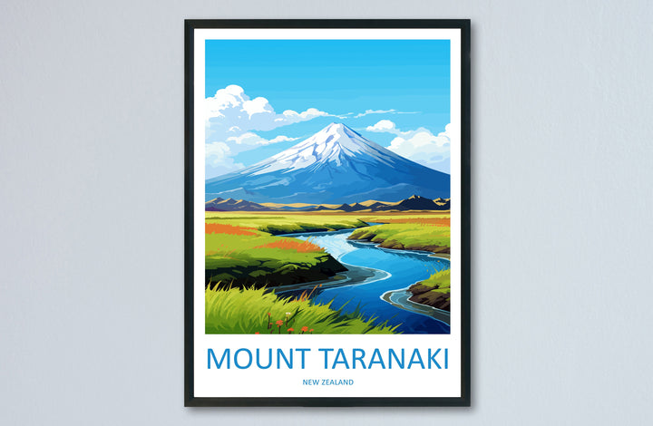 Mount Taranaki Travel Print Wall Art Mount Taranaki Wall Hanging Home Décor Mount Taranaki Gift Art Lovers New Zealand Art Lover Gift