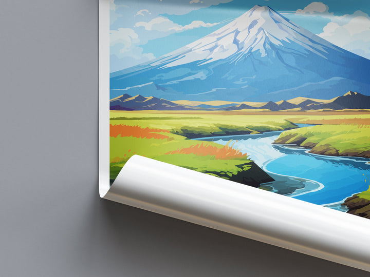 Mount Taranaki Travel Print Wall Art Mount Taranaki Wall Hanging Home Décor Mount Taranaki Gift Art Lovers New Zealand Art Lover Gift