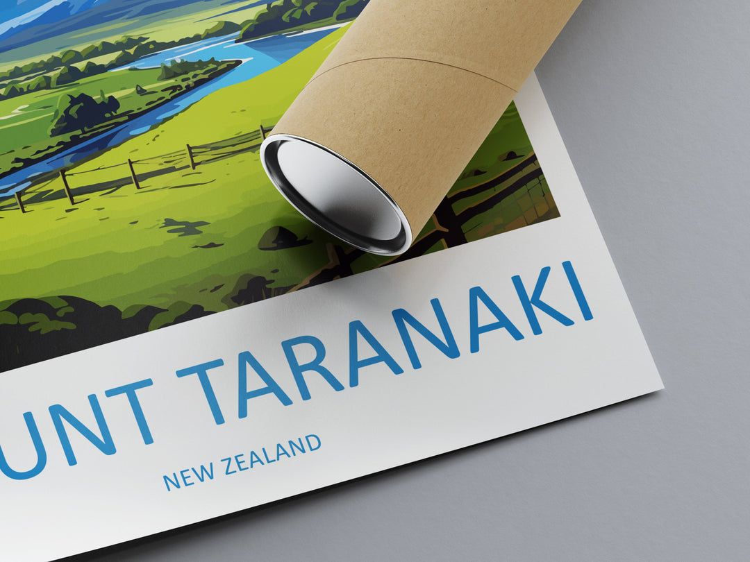 Mount Taranaki Travel Print Wall Art Mount Taranaki Wall Hanging Home Décor Mount Taranaki Gift Art Lovers New Zealand Art Lover Gift