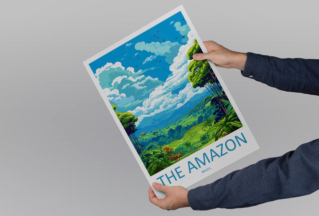 Amazon Rainforest Travel Print Wall Art Amazon Rainforest Wall Hanging Home Decor Amazon Rainforest Gift Art Lovers Wall Art Print Art