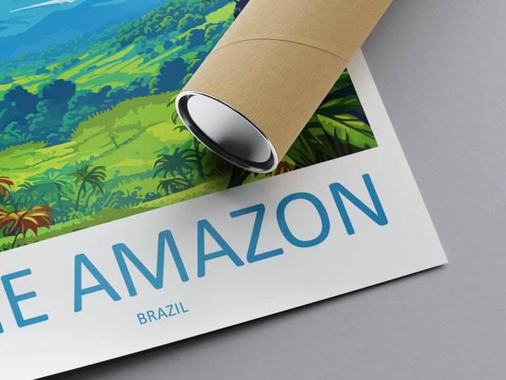 Amazon Rainforest Travel Print Wall Art Amazon Rainforest Wall Hanging Home Decor Amazon Rainforest Gift Art Lovers Wall Art Print Art