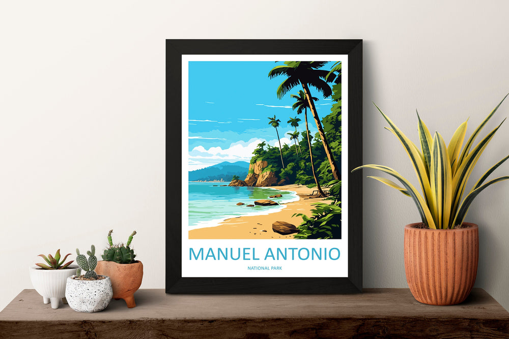 Manuel Antonio Park Travel Print Wall Art Manuel Antonio Wall Hanging Home Décor Costa Rica Gift Art Lovers Wall Art Manuel Antonio Print
