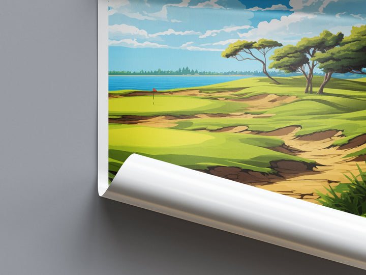 Sea Island Golf Travel Print Wall Art Sea Island Golf Course Wall Hanging Home Décor Sea Island Golf Course Gift Art Lovers