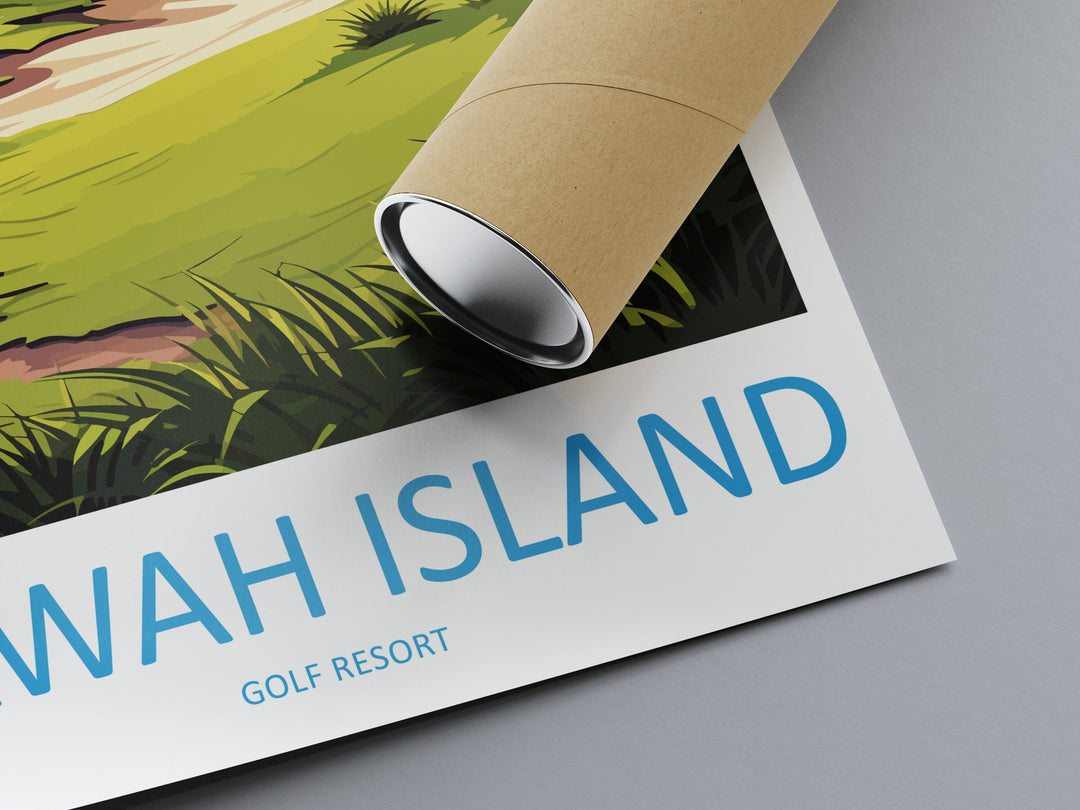 Kiawah Island Golf Club Travel Print Wall Art Kiawah Island Golf Club Wall Hanging Home Décor Kiawah Island Art Gift Art Lovers Golf Art