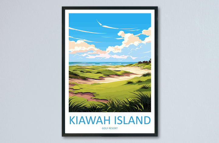 Kiawah Island Golf Club Travel Print Wall Art Kiawah Island Golf Club Wall Hanging Home Décor Kiawah Island Art Gift Art Lovers Golf Art