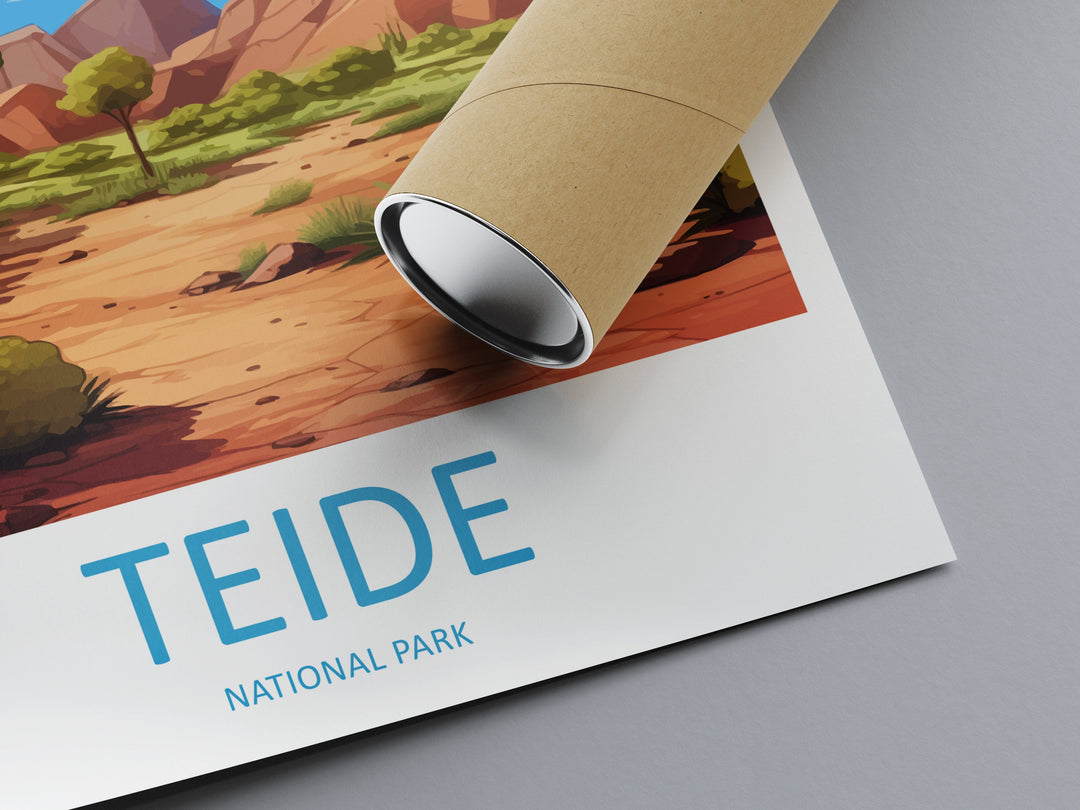 Teide National Park Travel Print Wall Art Teide National Park Wall Hanging Home Décor Teide National Park Gift Art Lovers Spain Art Lover