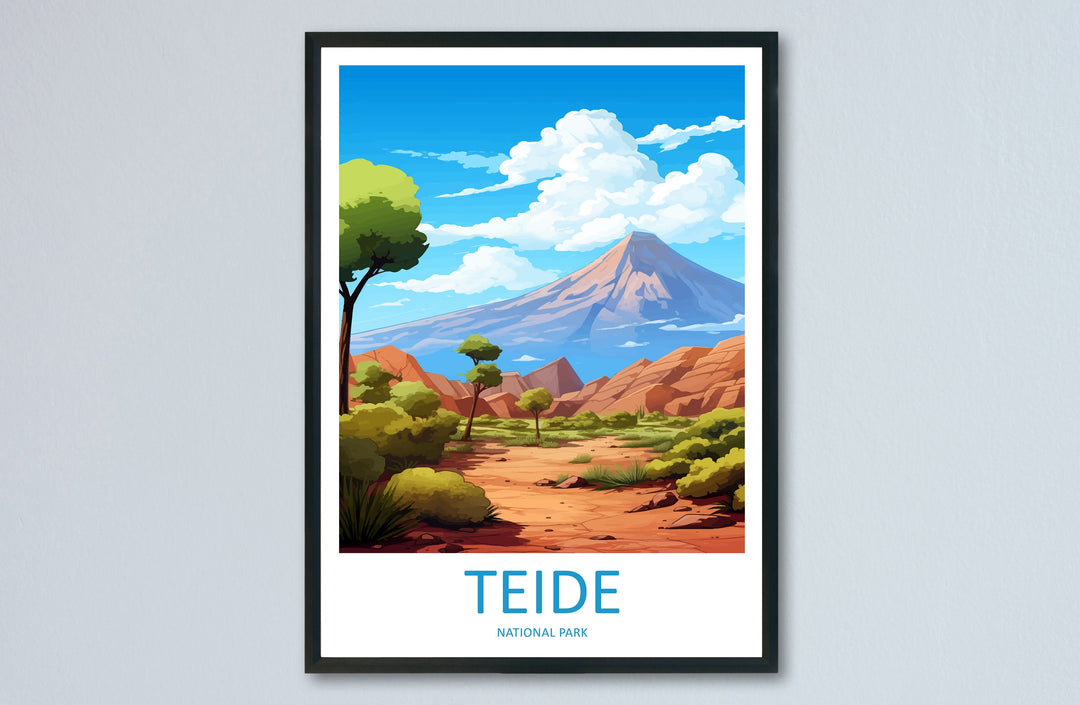 Teide National Park Travel Print Wall Art Teide National Park Wall Hanging Home Décor Teide National Park Gift Art Lovers Spain Art Lover