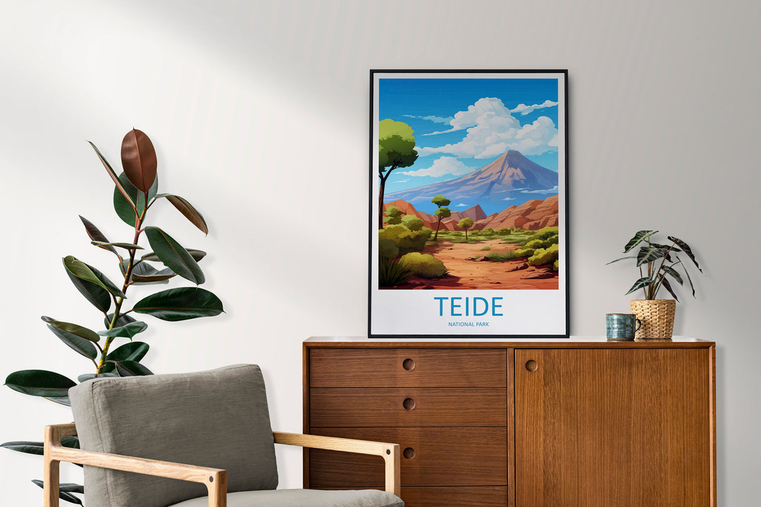 Teide National Park Travel Print Wall Art Teide National Park Wall Hanging Home Décor Teide National Park Gift Art Lovers Spain Art Lover