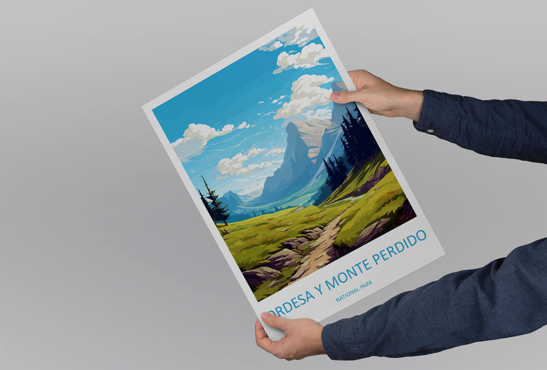 Ordesa Y Monte Perdido National Park Travel Print Wall Art Ordesa Y Monte Perdido Wall Hanging Home Décor Ordesa Y Monte Perdido Gift Art