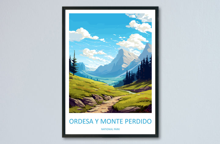 Ordesa Y Monte Perdido National Park Travel Print Wall Art Ordesa Y Monte Perdido Wall Hanging Home Décor Ordesa Y Monte Perdido Gift Art