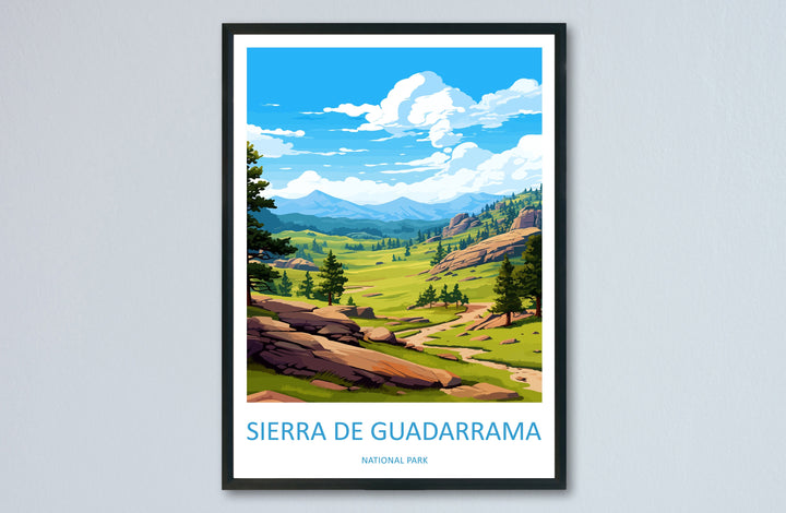Sierra De Guadarrama National Park Travel Print Wall Art Picos Sierra De Guadarrama National Park Wall Hanging Home Décor Sierra Guadarrama