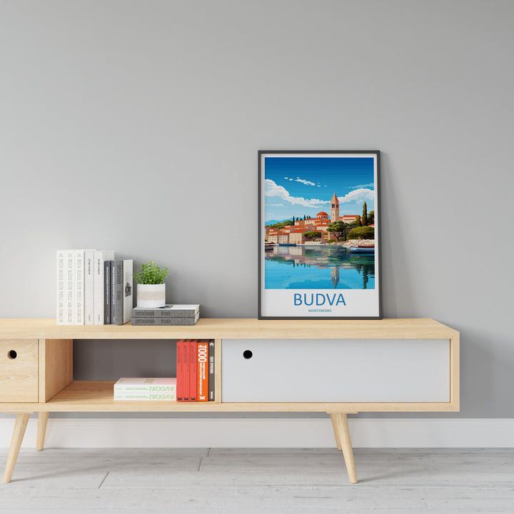 Budva Print Budva Home Décor Landscape Art Print Budva Wall Art for Montenegro Enthusiast Gift Wall Hanging Budva Montenegro Wall Print Art