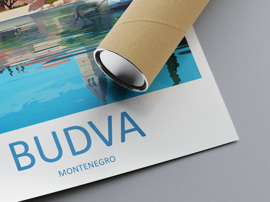 Budva Print Budva Home Décor Landscape Art Print Budva Wall Art for Montenegro Enthusiast Gift Wall Hanging Budva Montenegro Wall Print Art