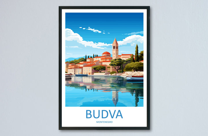Budva Print Budva Home Décor Landscape Art Print Budva Wall Art for Montenegro Enthusiast Gift Wall Hanging Budva Montenegro Wall Print Art