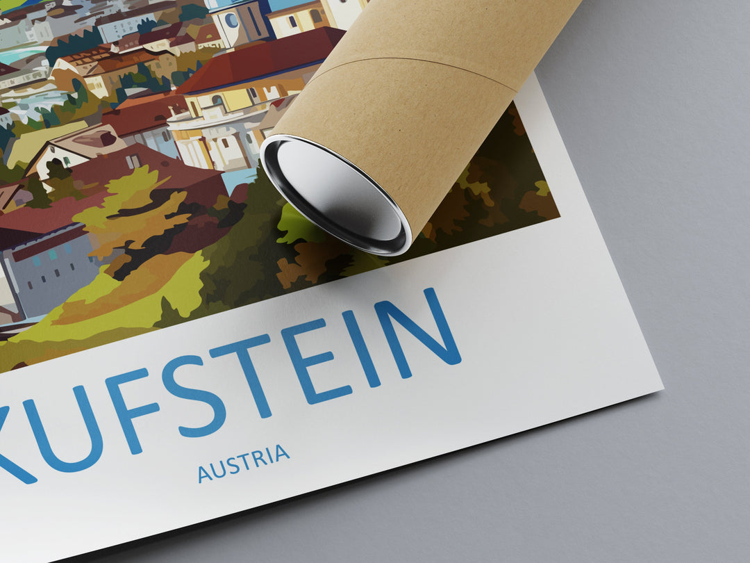 Kufstein Travel Print Wall Art Kufstein Wall Hanging Home Décor Kufstein Gift Art Lovers Art Lover Gift Kufstein Print Austria